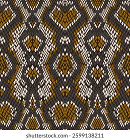 Seamless vector background, snakeskin pattern.Seamless vector background, snakeskin pattern. Reptile animal leather background. Vector monochrome seamless texture