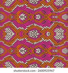 Seamless vector background, snakeskin pattern.Seamless vector background, snakeskin pattern. Reptile animal leather background. Vector monochrome seamless texture