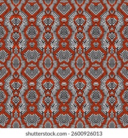 Seamless vector background, snakeskin pattern.Seamless vector background, snakeskin pattern. Reptile animal leather background. Vector monochrome seamless texture