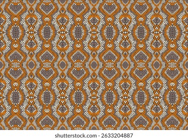 Fundo de vetor sem costura, padrão de pele de cobra.Fundo de vetor sem costura, padrão de pele de cobra. Fundo de couro animal réptil. Textura sem costura monocromática do vetor