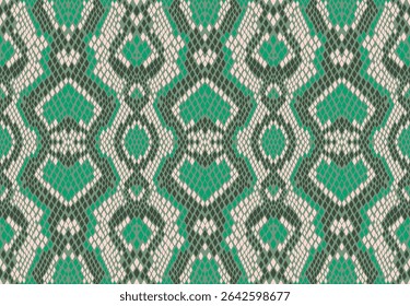 Fundo de vetor sem costura, padrão de pele de cobra.Fundo de vetor sem costura, padrão de pele de cobra. Fundo de couro animal réptil. Textura sem costura monocromática do vetor