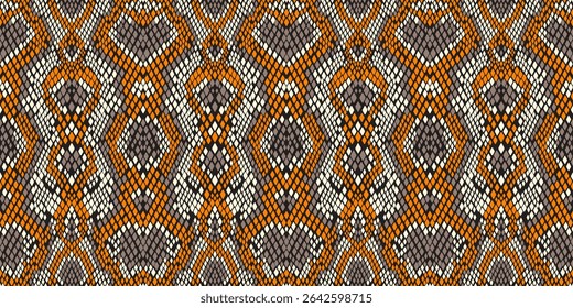 Seamless vector background, snakeskin pattern.Seamless vector background, snakeskin pattern. Reptile animal leather background. Vector monochrome seamless texture