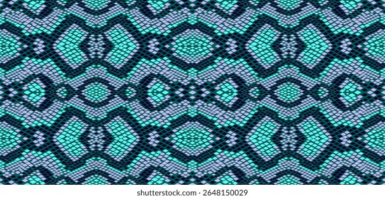 Fundo de vetor sem costura, padrão de pele de cobra.Fundo de vetor sem costura, padrão de pele de cobra. Fundo de couro animal réptil. Textura sem costura monocromática do vetor