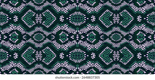 Fundo de vetor sem costura, padrão de pele de cobra.Fundo de vetor sem costura, padrão de pele de cobra. Fundo de couro animal réptil. Textura sem costura monocromática do vetor