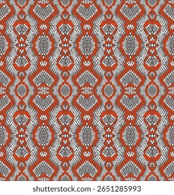 Fundo de vetor sem costura, padrão de pele de cobra.Fundo de vetor sem costura, padrão de pele de cobra. Fundo de couro animal réptil. Textura sem costura monocromática do vetor