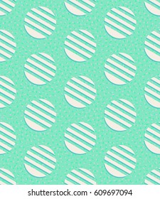 seamless vector background of striped circles in 80s memphis style. each detail in separate layer.