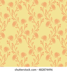 seamless vector background  style of Baroque