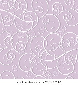Seamless vector background with swirls. Vector illustration