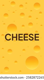 Seamless vector background texture of cheese. cheese pattern