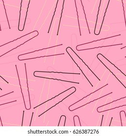 Seamless vector background with thorns for hair