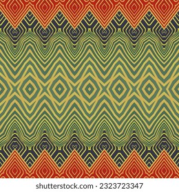 Seamless vector background with tribal motifs. Print. Repeating background. Cloth design, wallpaper.