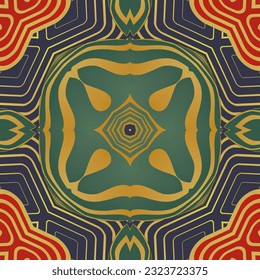 Seamless vector background with tribal motifs. Print. Repeating background. Cloth design, wallpaper.