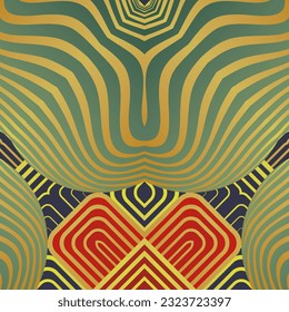 Seamless vector background with tribal motifs. Print. Repeating background. Cloth design, wallpaper.