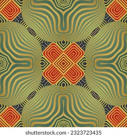 Seamless vector background with tribal motifs. Print. Repeating background. Cloth design, wallpaper.