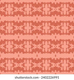  Seamless vector background. turquoise and orange retro colors 1970s. Seamless geometric pattern. Abstract background.