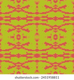  Seamless vector background. turquoise and orange retro colors 1970s.  Abstract geometric background.