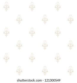 Seamless vector background. Vintage damask  pattern.