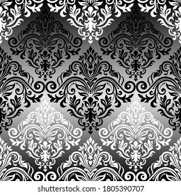 Seamless vector background. Vintage ornamental template with pattern.