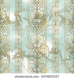 Nahtloser Vektorgrafik-Hintergrund. Klassische ornamentale Vorlage mit Muster. Islam, Türkisch, Indisch, Arabisch. Vektorillustration