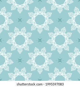 Seamless vector background. Wallpaper in a baroque style pattern. Graphic ornament for wallpaper, fabric, packaging, wrapping. Oriental floral ornament. Vector illustration.