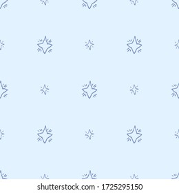 Papel de fondo vectorial sin fisuras lindo patrón de estrellas para tela o impresión textil