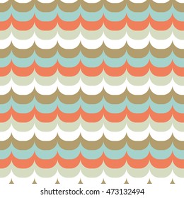 Seamless vector background with waves. Print. Repeating background. Cloth design, wallpaper.