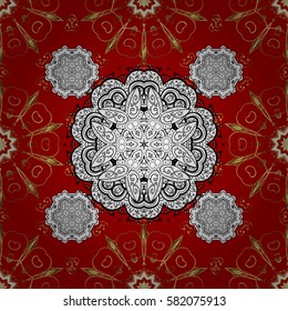Seamless vector background with white doodles. Graphic modern pattern. Seamless pattern floral pattern. Wallpaper baroque, damask.