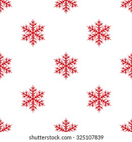 Seamless vector background winter holiday snowflakes  for web design or wrapping paper