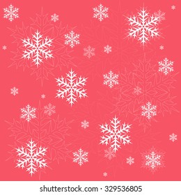 Seamless vector background winter holiday snowflakes  for web design or wrapping paper