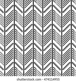 Seamless vector background with zigzag. Repeating background. Cloth design, wallpaper.