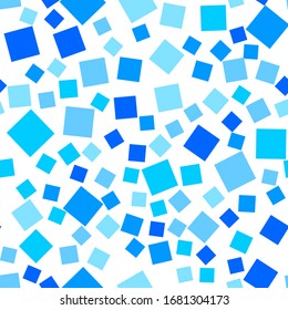 Seamless vector backgrounds from Blue, monochrome squares. Monochrome graphic pattern. Eps10.