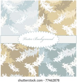 Seamless vector backgrounds with feathers