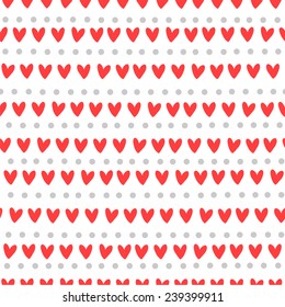 Seamless vector backgrounds with heart  for Valentine's day.  Great choice for wrapping paper pattern.