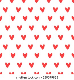 Seamless vector backgrounds with heart for Valentine's day.  Great choice for wrapping paper pattern.