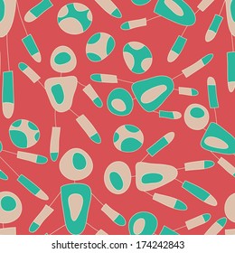 Seamless vector ball and players pattern.  Pattern can be used for wallpaper pattern fills surface textures.