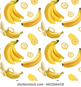 Seamless Vector Banana Pattern