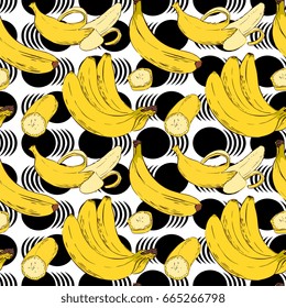 Seamless Vector Banana Pattern