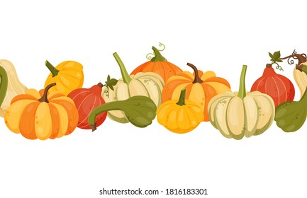 Autumn Harvest Vegetables Fruits Vector Cartoon Stock Vector (Royalty ...