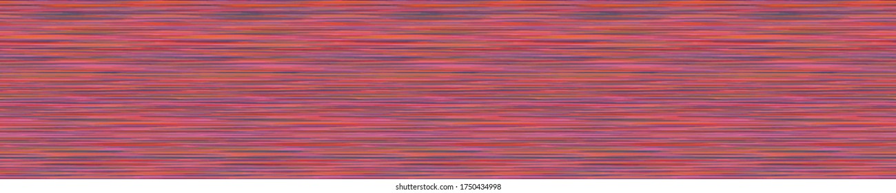 
Seamless vector banner pattern marl stripe. Rainbow variegated heather texture border background. Vintage 70s style striped abstract ribbon trim edge.