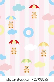 seamless vector bears-pattern
