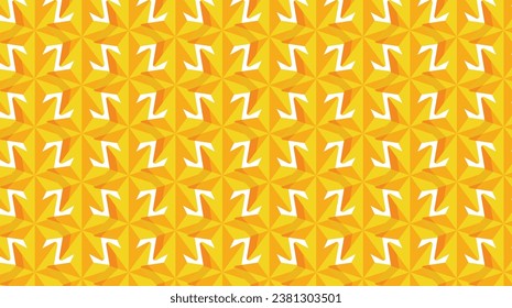 un patrón blanco ininterrumpido sobre un fondo amarillo