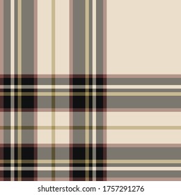 Patrón de tartán negro vectorial sin foco. Colocar fondo. Patrón clásico de lana de moda. Para diseño, tela, textil, envoltura, cubierta, etc.