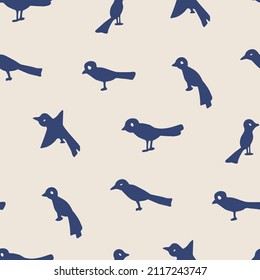 Patrón animal de aves vectoriales sin foco. Patrón elegante de diseño, tela, textil, etc.