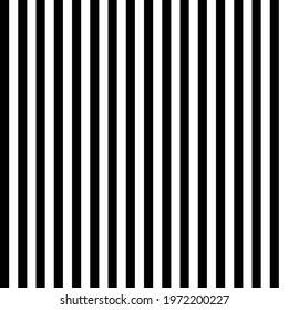 Seamless vector black and white abstract pattern. Straight vertical lines classic background. For fabric, textile, wrapping, cover etc.