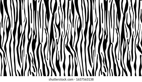 Seamless Vector. Black and White animal skin background. Repeatable ready template.