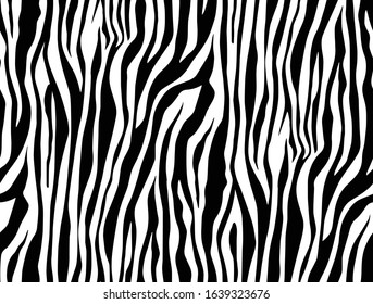 Seamless Vector. Black and White animal skin background. Repeatable ready template.