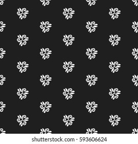 Seamless vector black and white ornament. Modern background. Geometric modern pattern