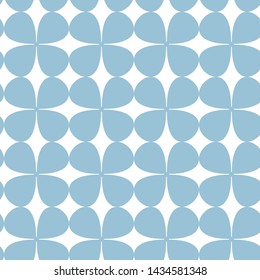 Seamless vector blue abstract pattern. Repeat abstract elements background 10 eps. For design, fabric, textile, web, wrapping, cover, packaging design.