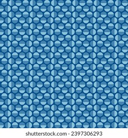seamless vector blue retro stripe pattern on background