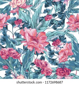 Seamless Vector Botanical Pattern